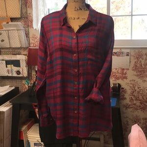 Lucky Brand plaid button up shirt